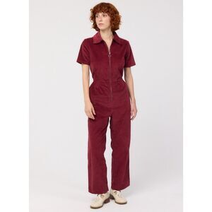 Women's Burgundy Jumpsuit